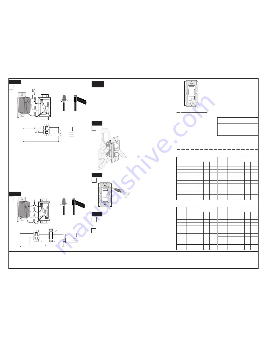 Leviton Decora Illumatech IPX06-1 Installation Instructions Download Page 2