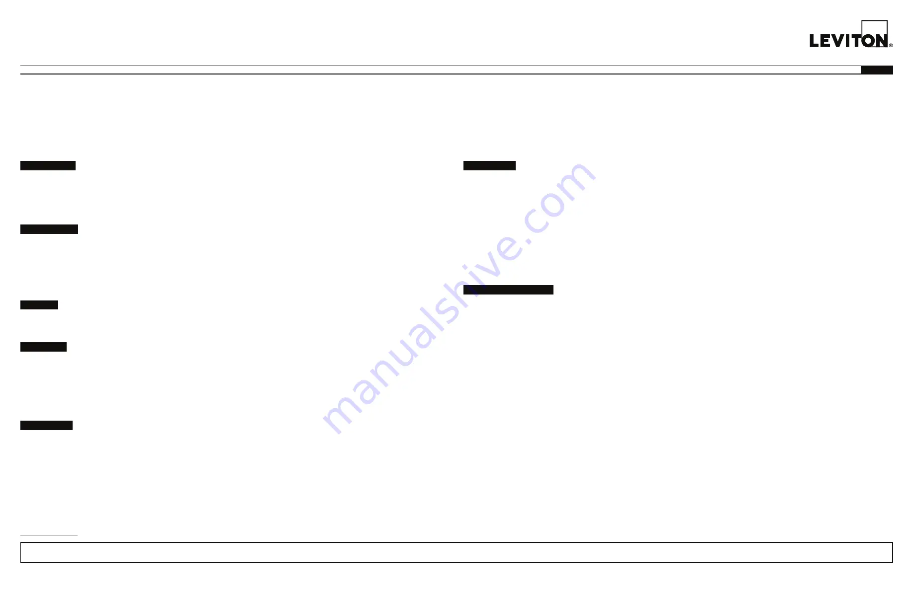 Leviton EVPED Installation Instructions Download Page 1