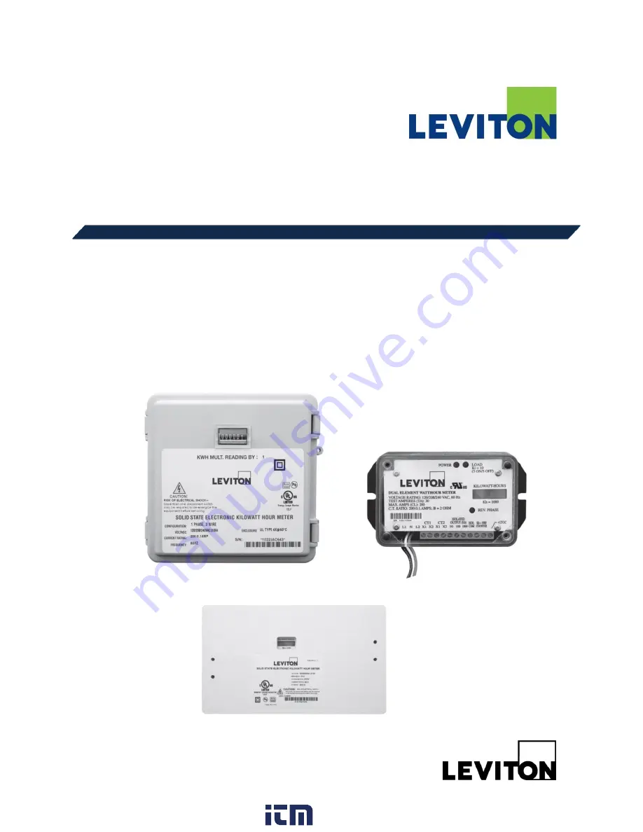 Leviton Mini Meter Product Description Download Page 1