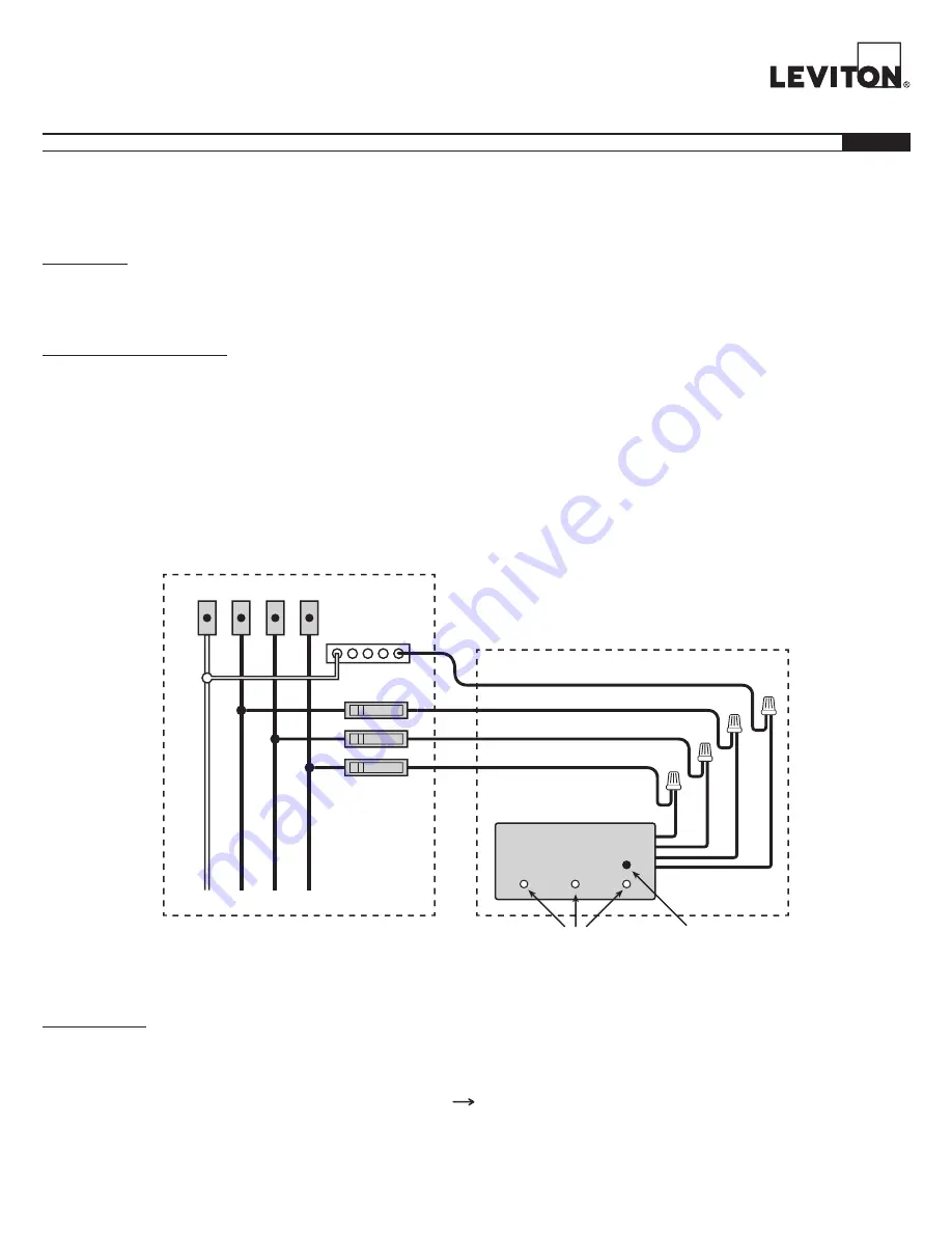 Leviton UPB 39A00-3 Installation Instructions And User Manual Download Page 1