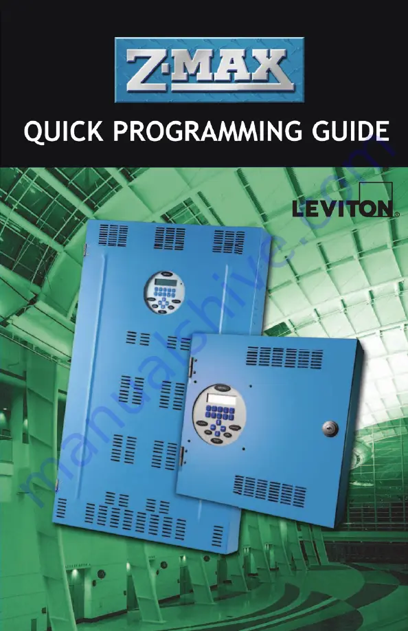 Leviton Z-MAX Series Quick Programming Manual Download Page 1