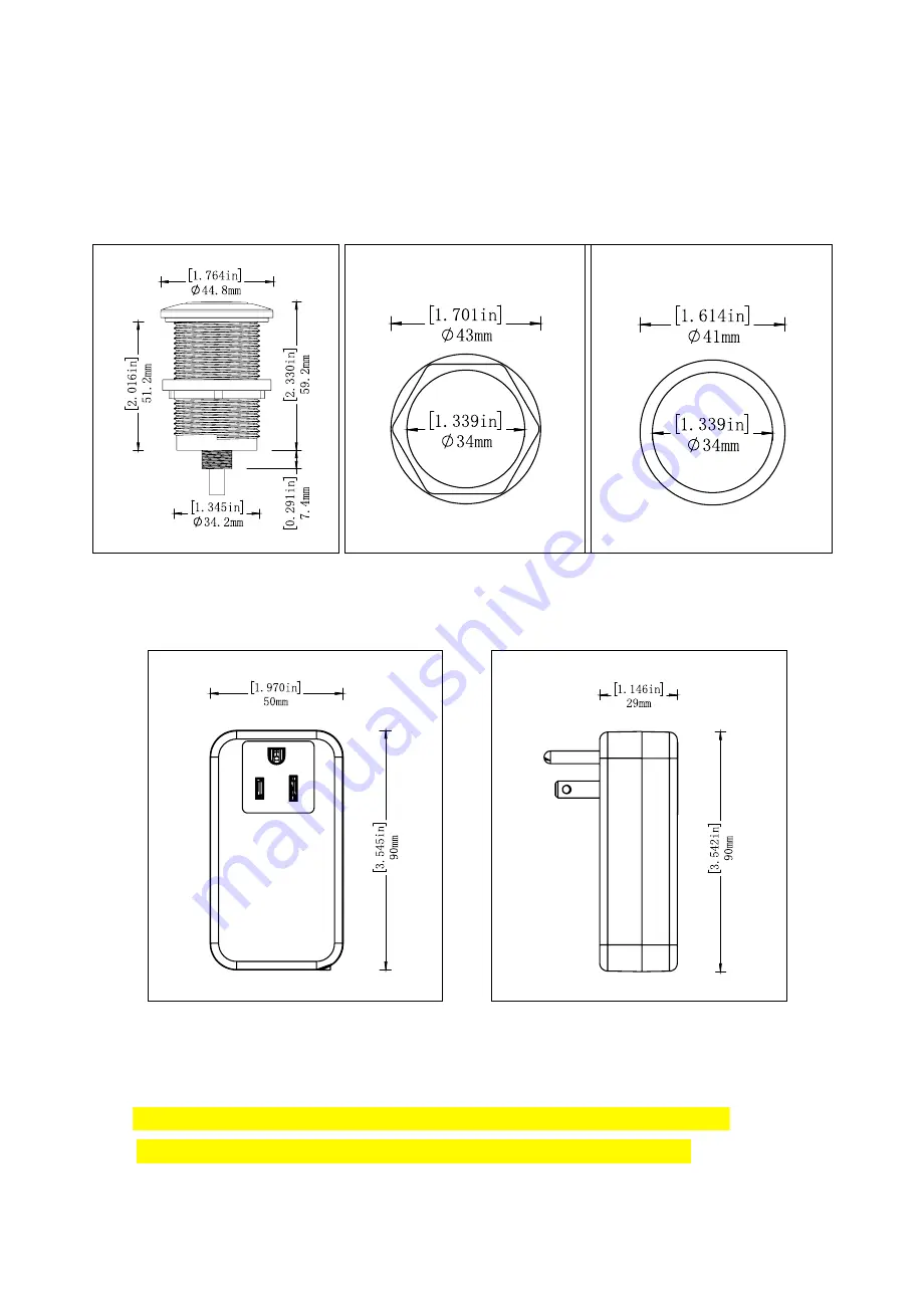 LEW ELECTRIC PUSH DOWN AIR SWITCH Installation Instructions Download Page 2