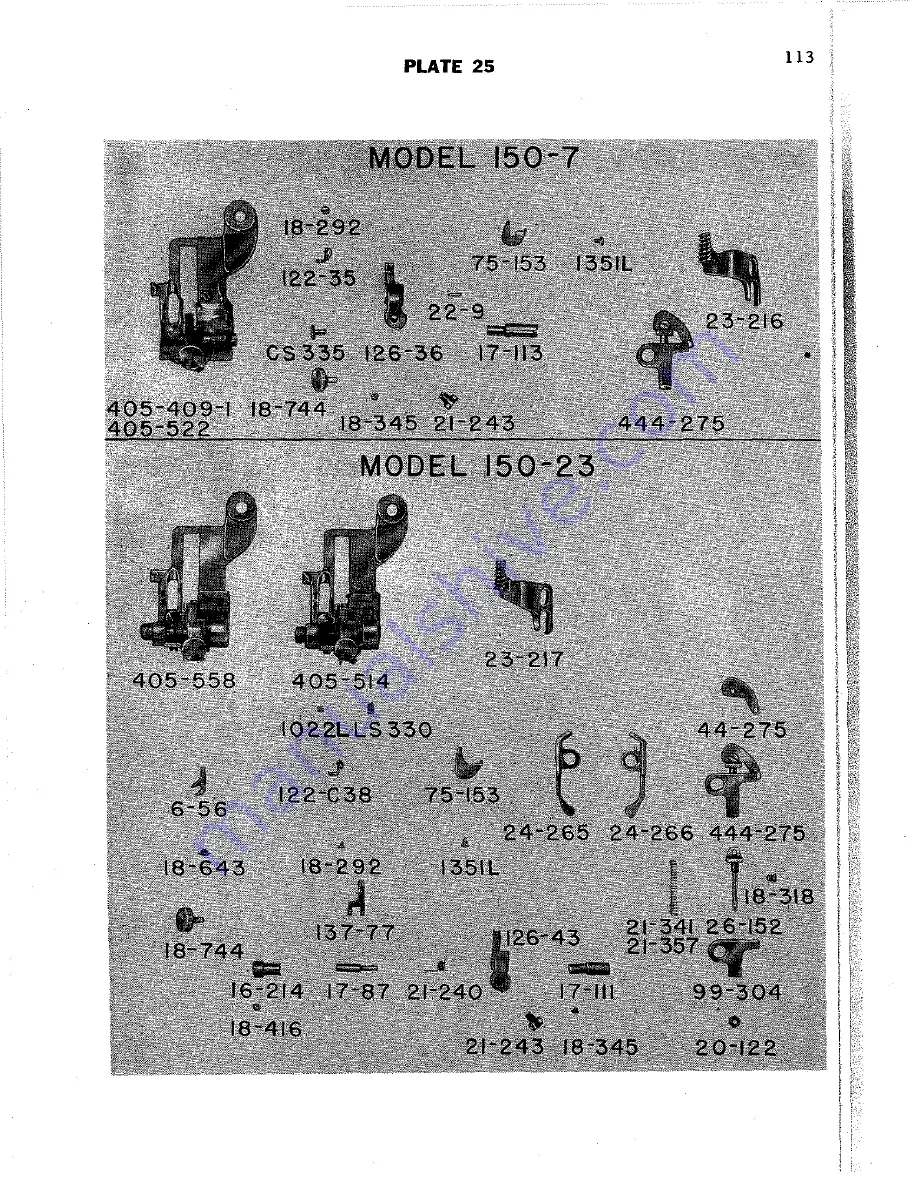 Lewis 150-1 Parts And Instructions Download Page 112