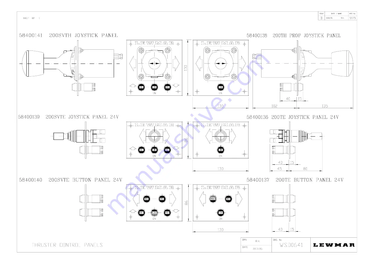 Lewmar 300 SVTAH Installation Manual Download Page 39