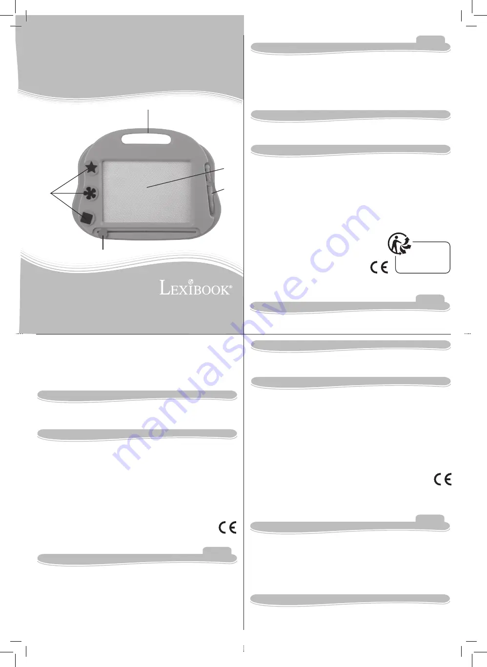 LEXIBOOK CR550 series Instruction Manual Download Page 1