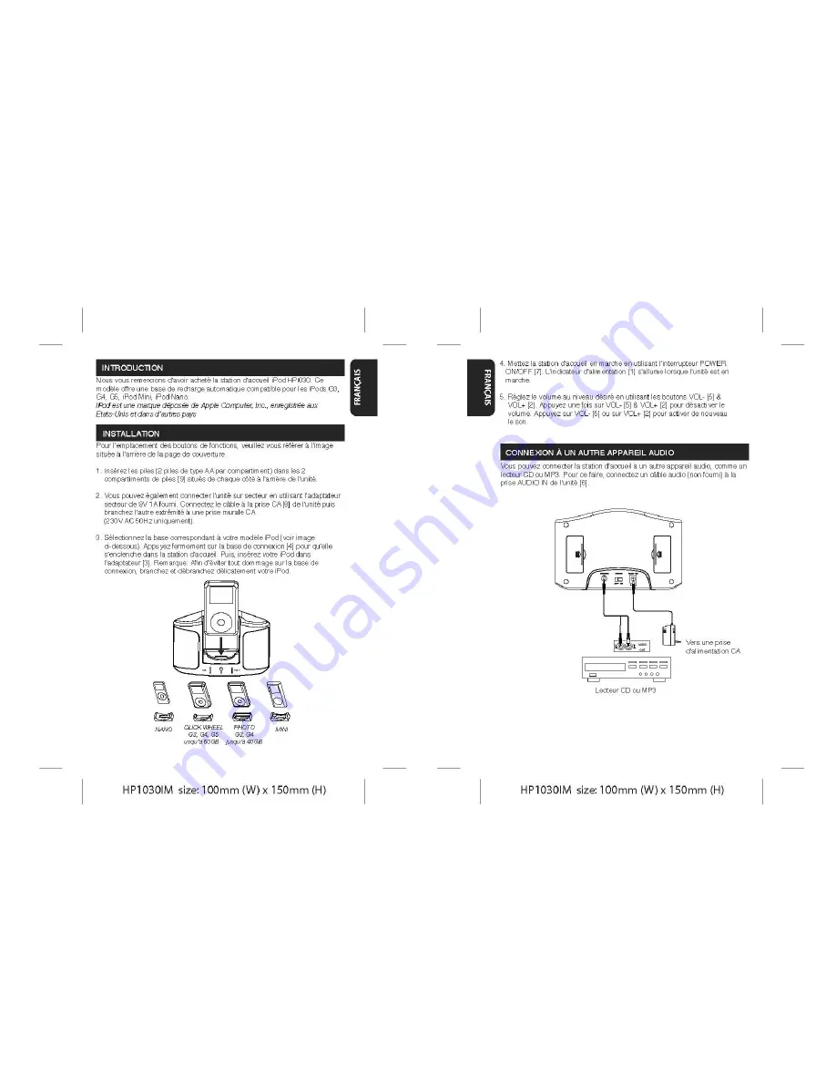 LEXIBOOK HPI030 User Manual Download Page 3