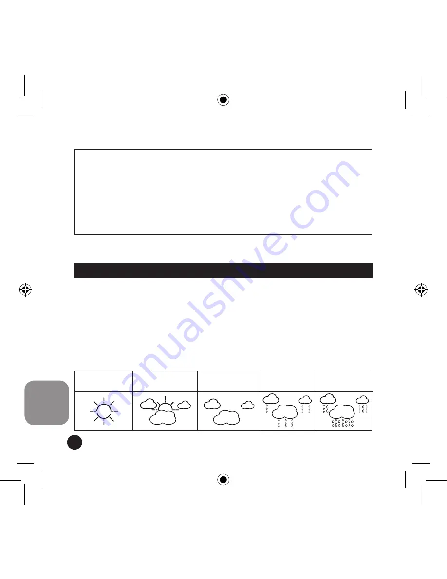 LEXIBOOK MeteoClock Evolution Compact SM180 Instruction Manual Download Page 54