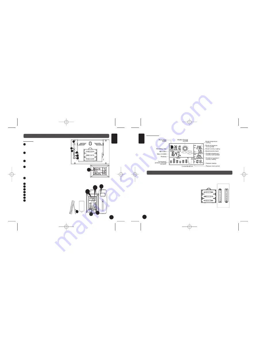 LEXIBOOK MeteoClock Wall Deco SM1760 Instruction Manual Download Page 2