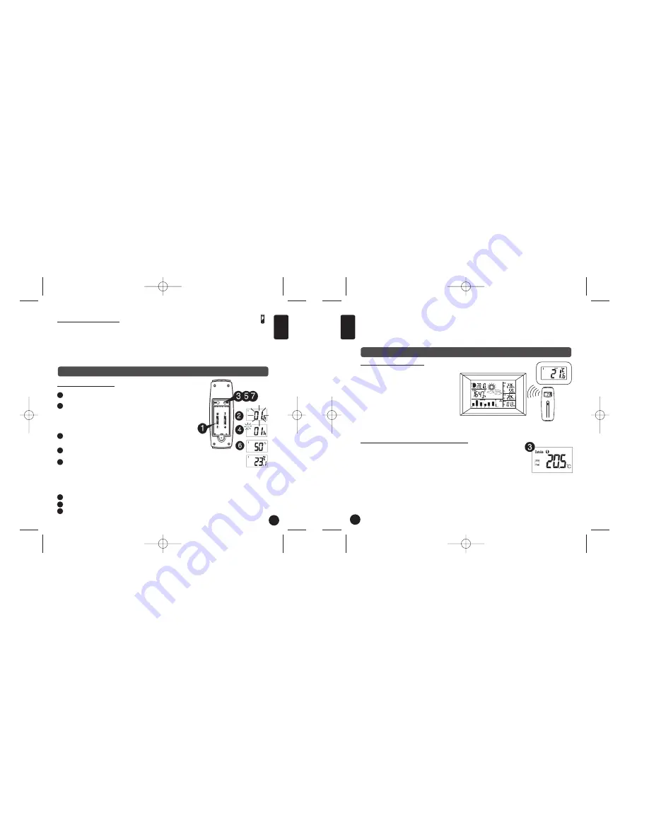 LEXIBOOK MeteoClock Wall Deco SM1760 Скачать руководство пользователя страница 3