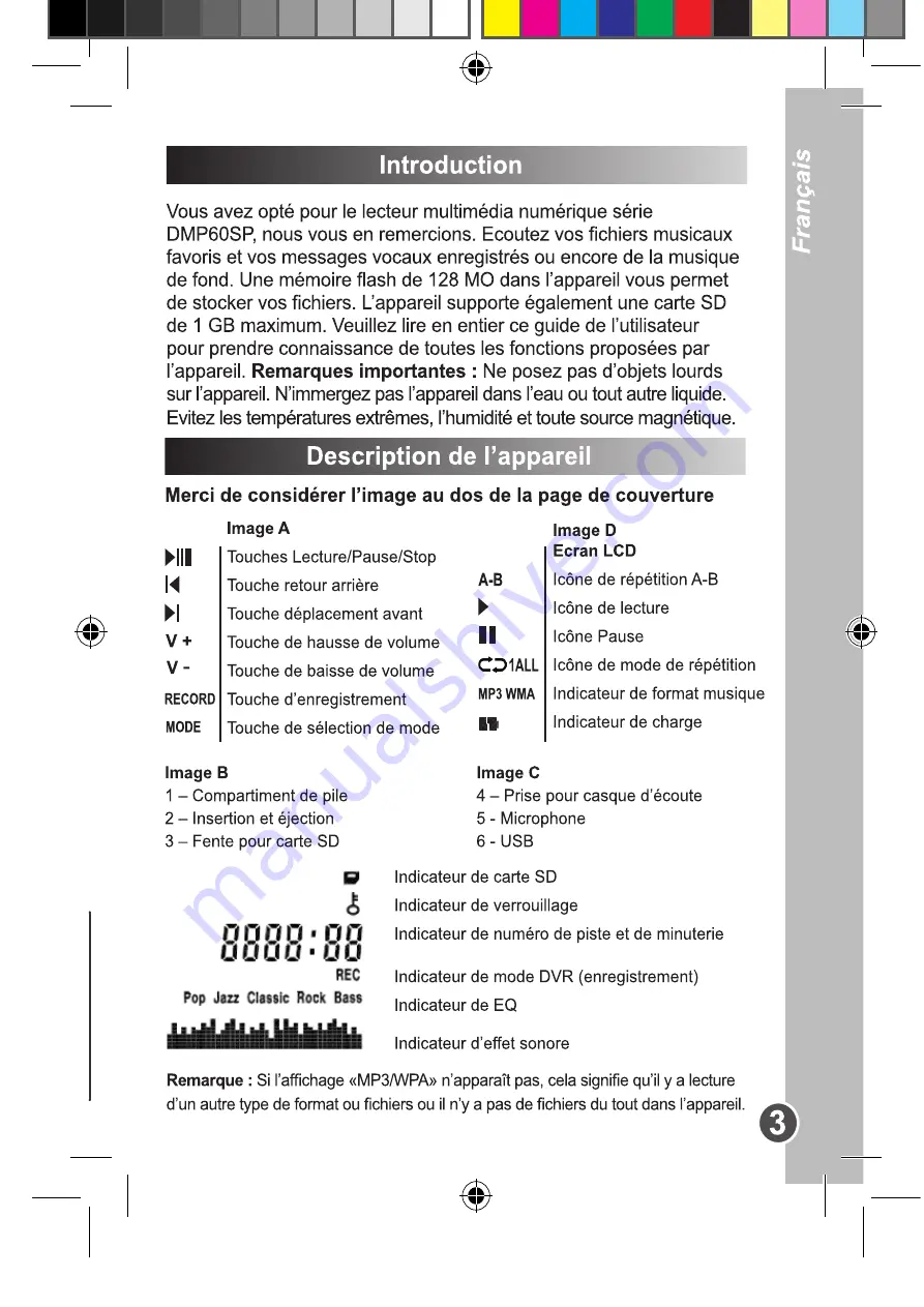 LEXIBOOK The Amazing Spider-Man DMP60SP User Manual Download Page 3