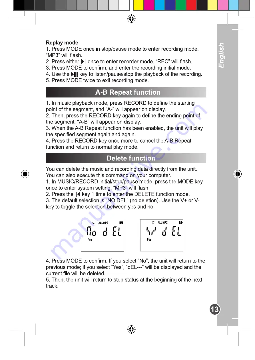 LEXIBOOK The Amazing Spider-Man DMP60SP User Manual Download Page 13