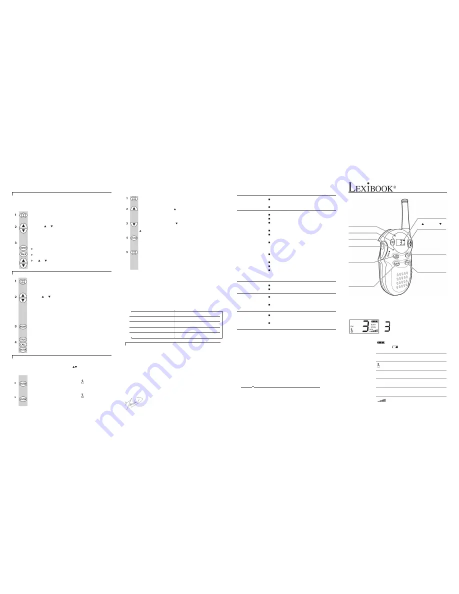 LEXIBOOK TW30X Manual Download Page 1