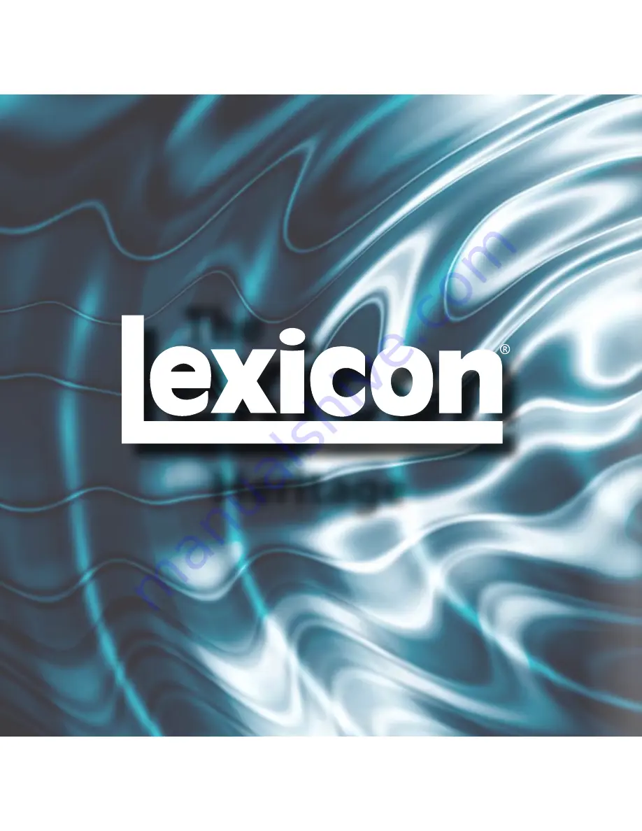 Lexicon PCM NATIVE DUAL DELAY Owner'S Manual Download Page 28