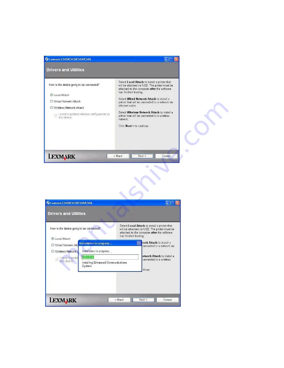 Lexmark C543dn Manual Download Page 4