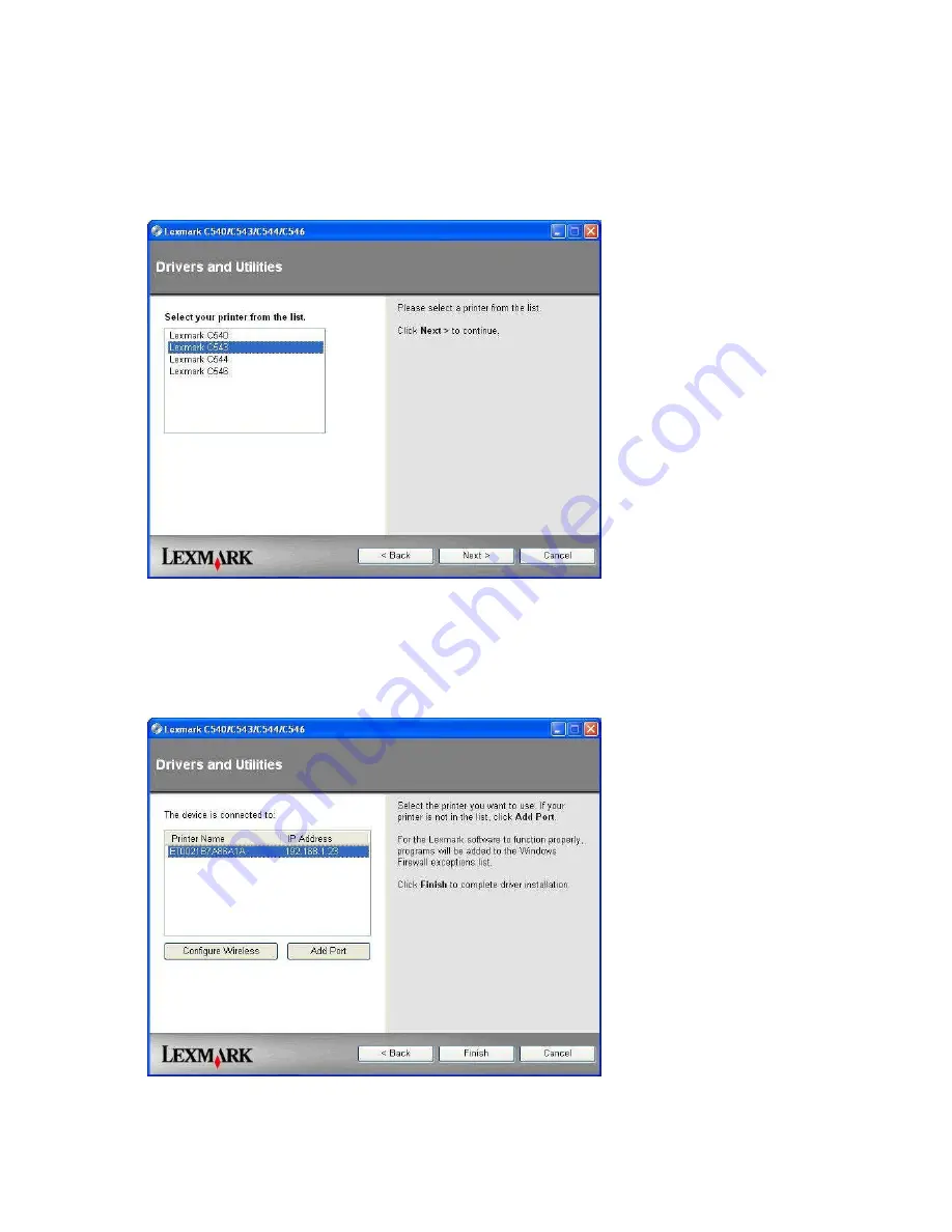 Lexmark C543dn Скачать руководство пользователя страница 10