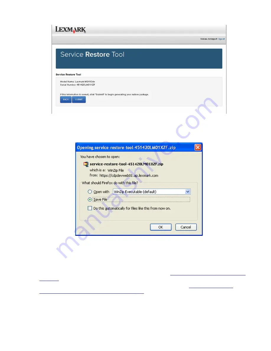 Lexmark MS312 Скачать руководство пользователя страница 186