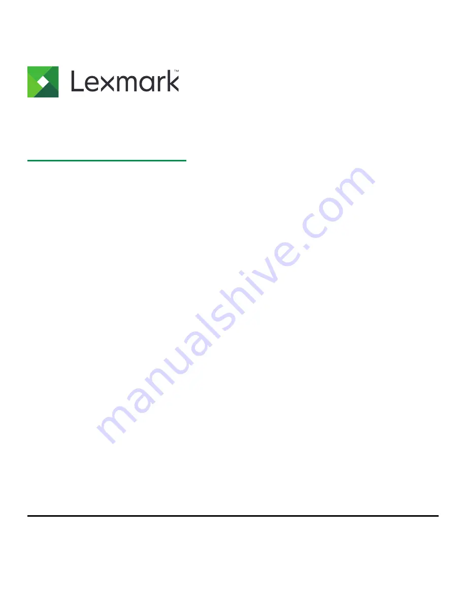 Lexmark MS910 Series Скачать руководство пользователя страница 1