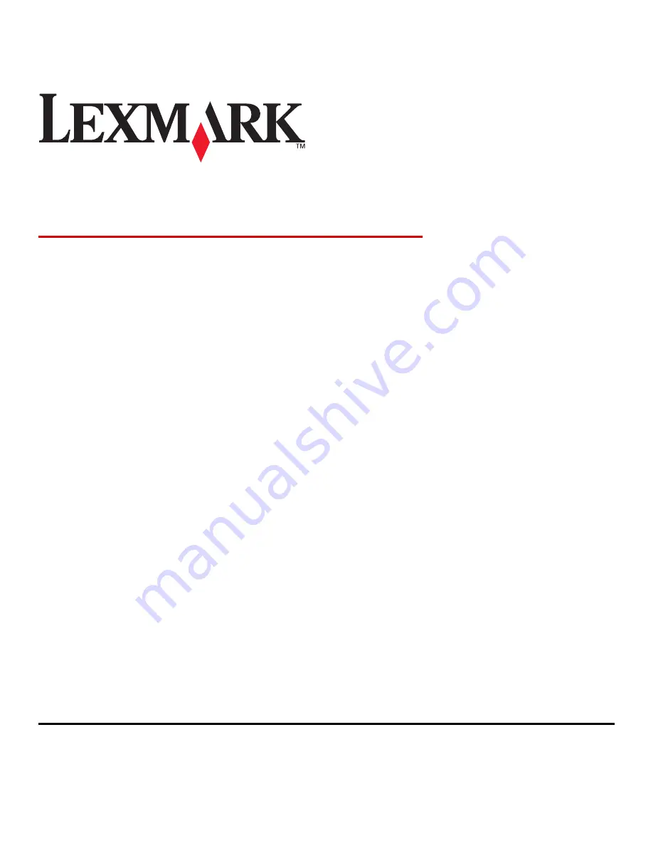 Lexmark MX410 Series User Manual Download Page 1