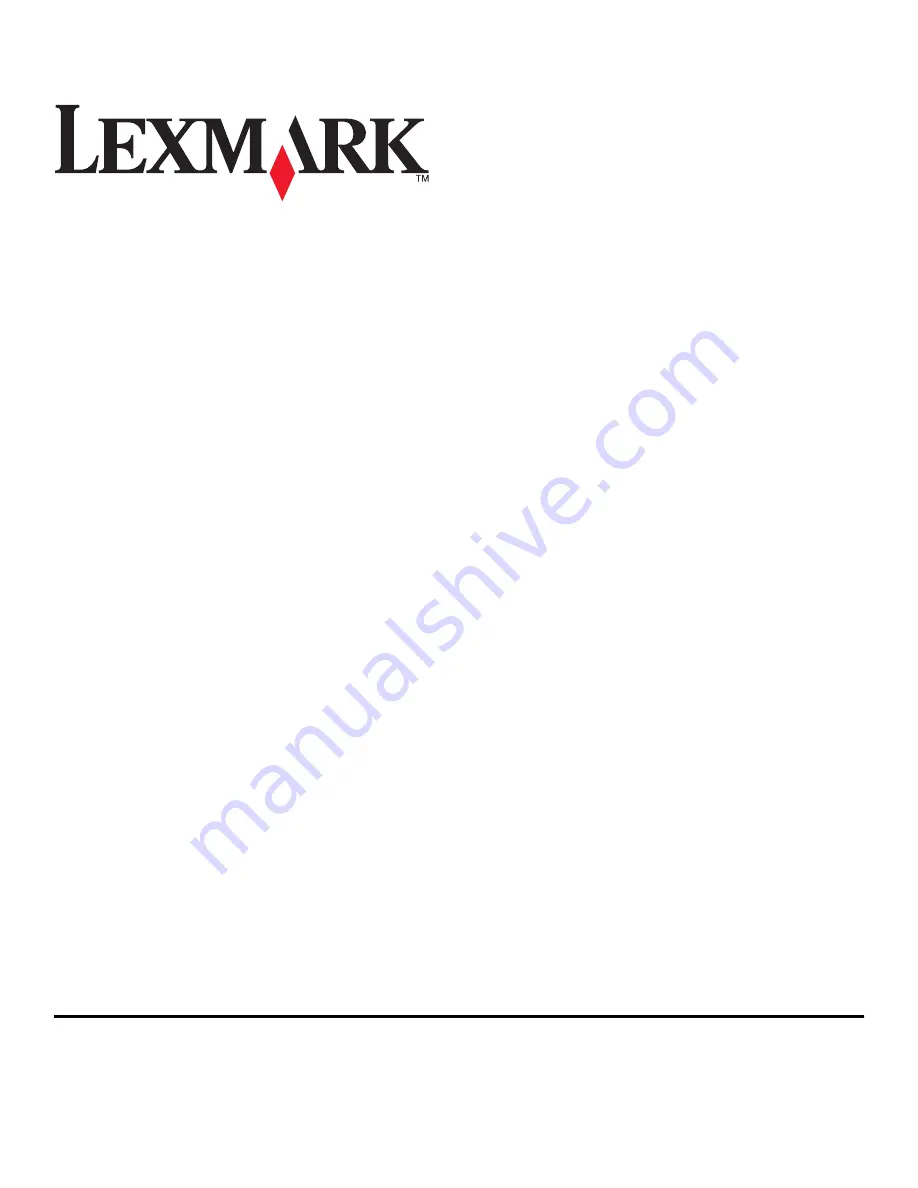 Lexmark Pro200 Series User Manual Download Page 1