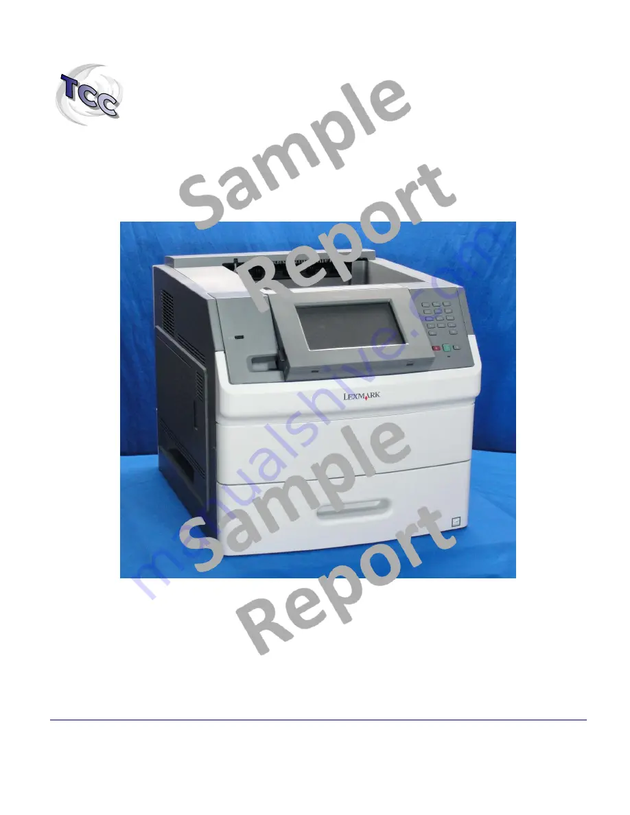 Lexmark T656DNE Manual Download Page 1