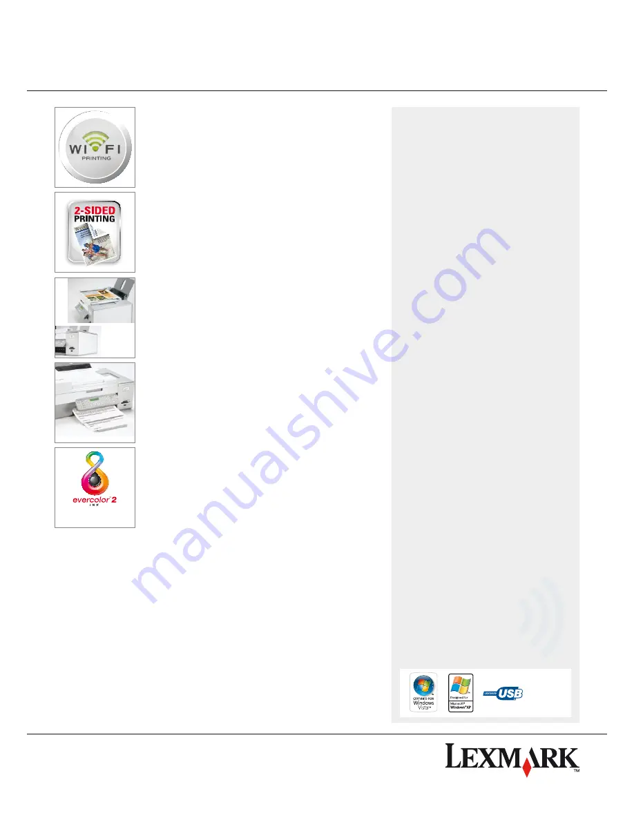 Lexmark X6570 Technical Specifications Download Page 2