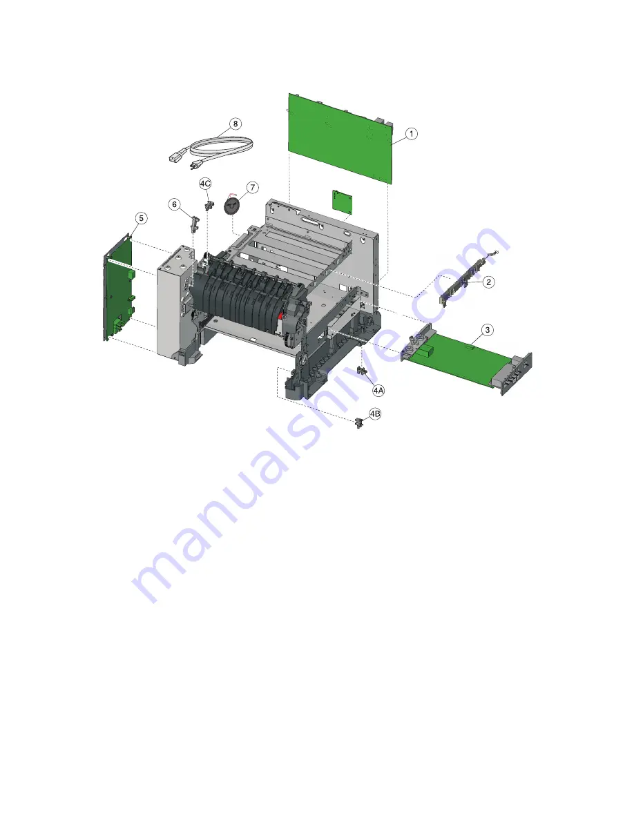 Lexmark XC2132 Service Manual Download Page 373