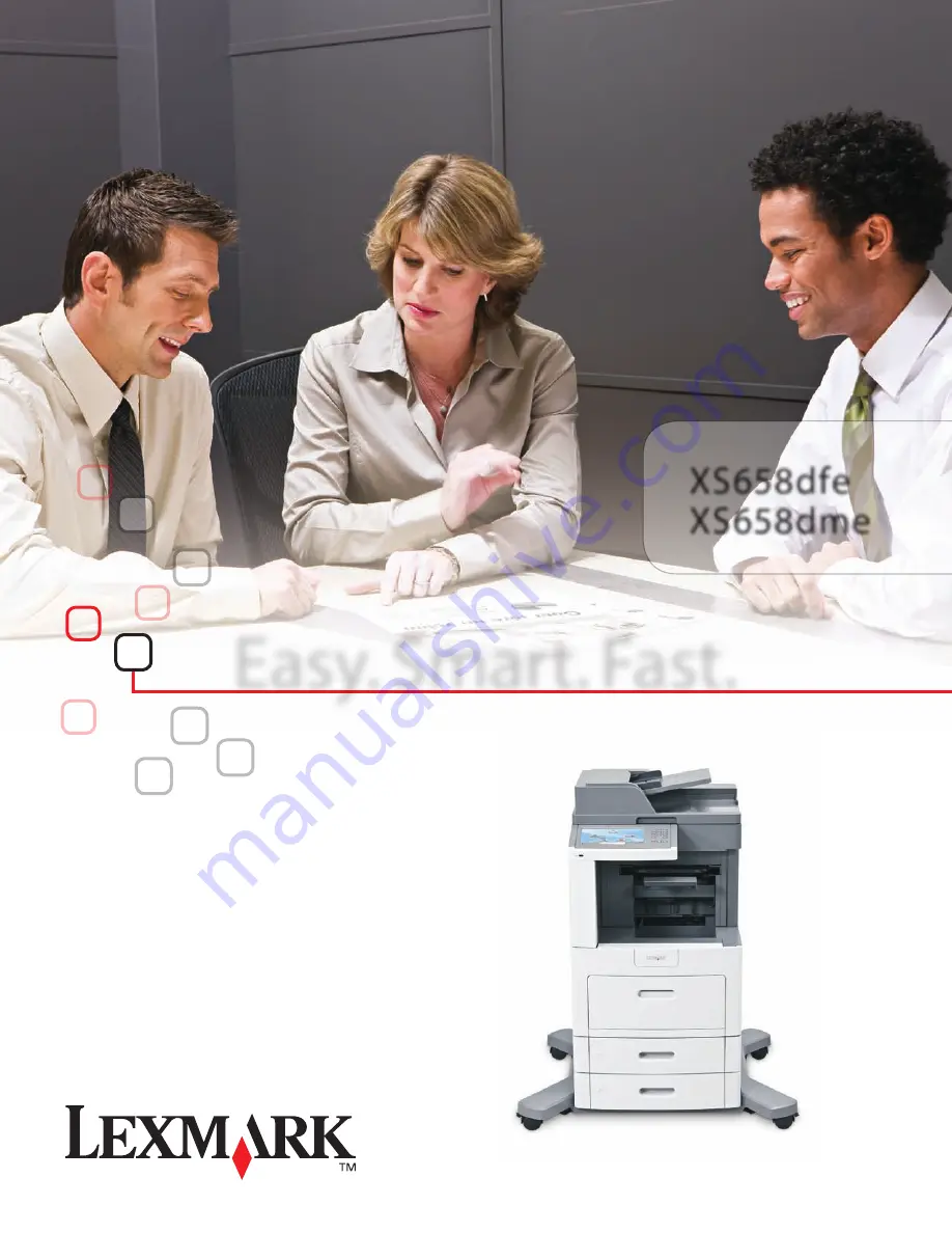 Lexmark XS658dfe User Manual Download Page 1