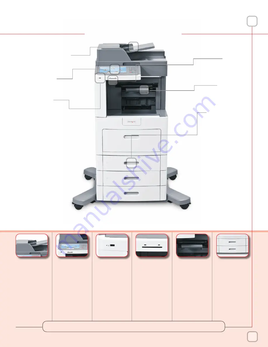 Lexmark XS658dfe User Manual Download Page 7