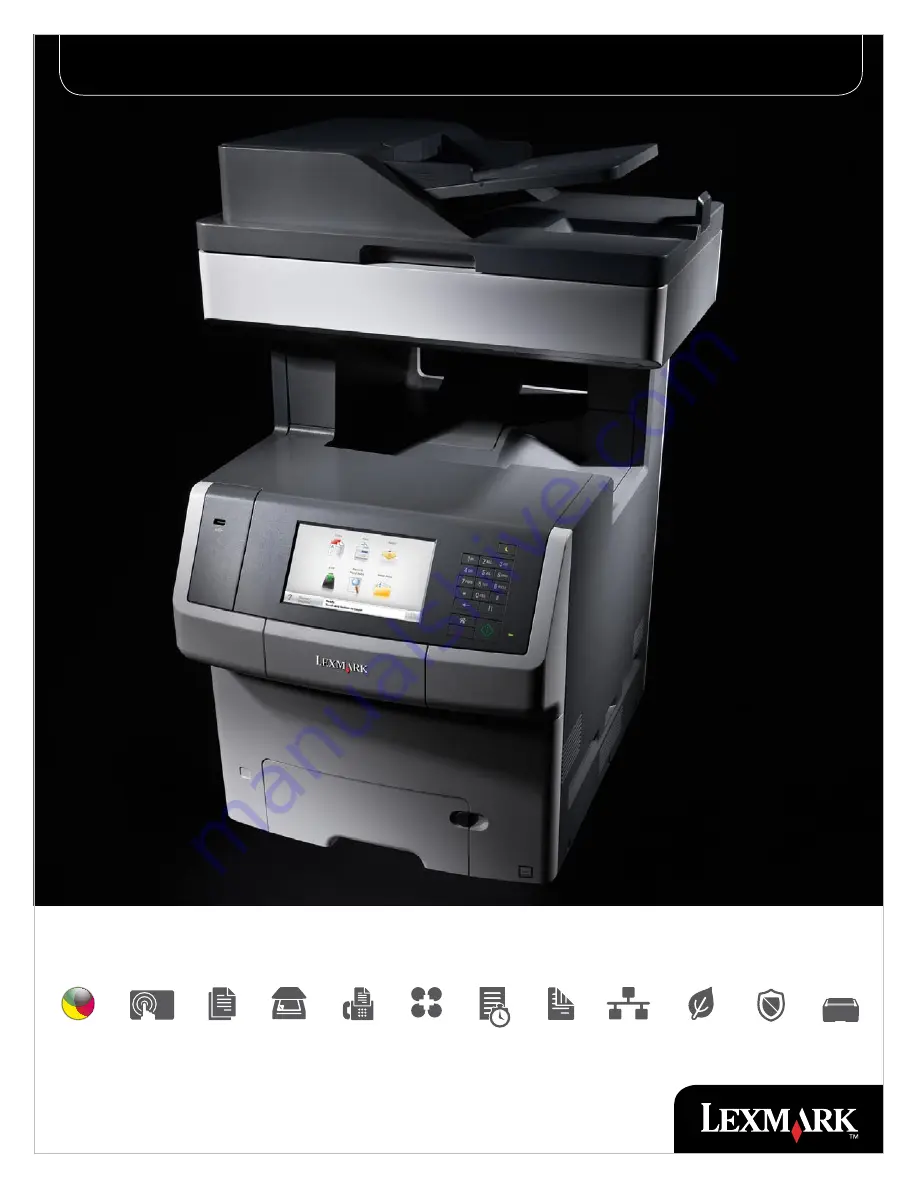 Lexmark XS748de Brochure & Specs Download Page 1