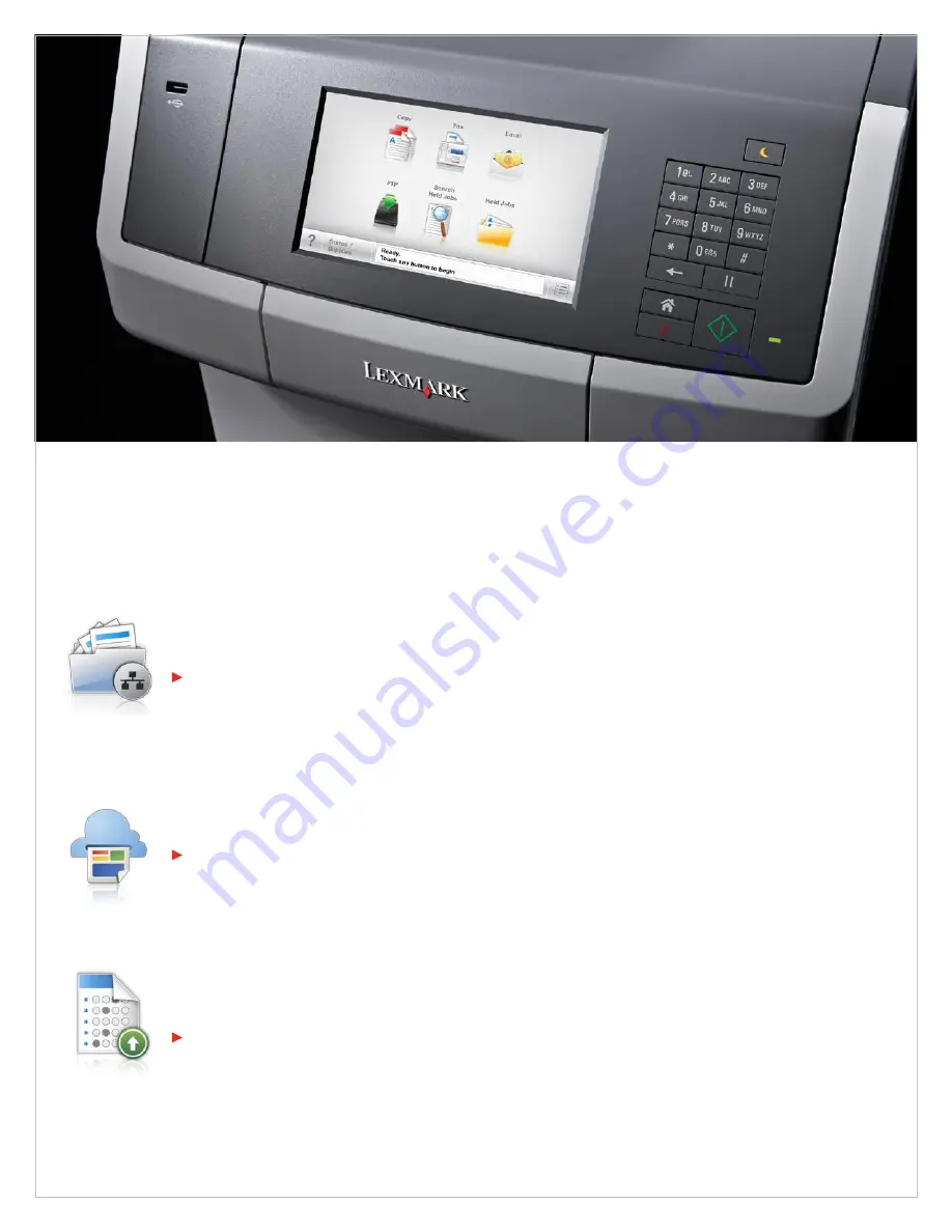 Lexmark XS748de Brochure & Specs Download Page 5