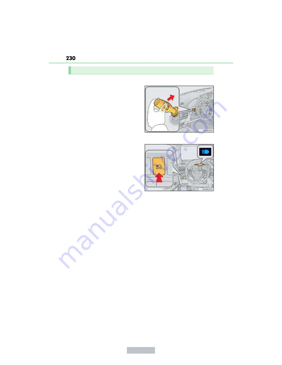 Lexus 2013 ES300h Owner'S Manual Download Page 206