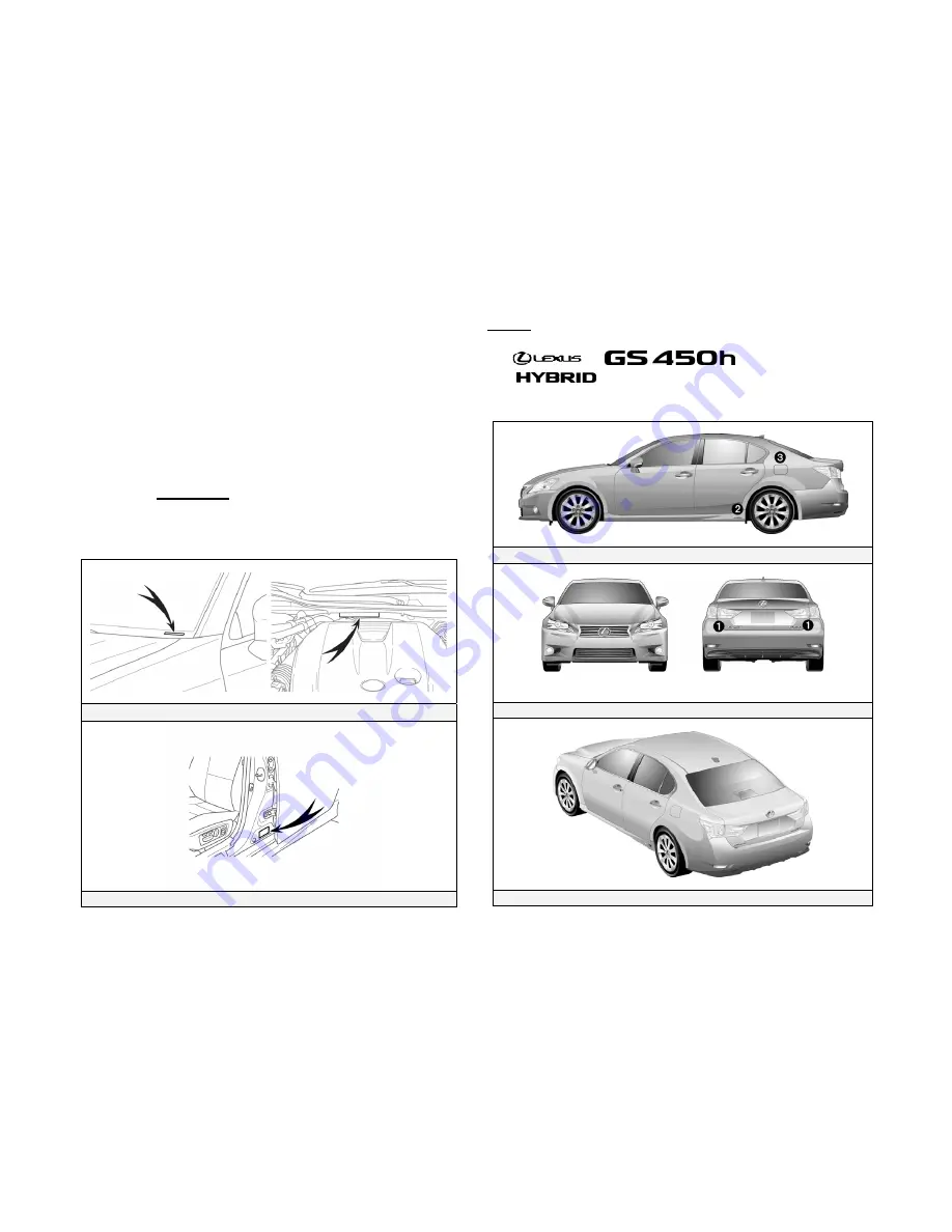 Lexus 2013 GS450h Скачать руководство пользователя страница 5