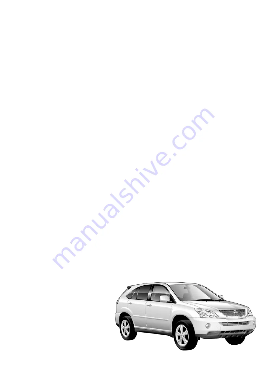 Lexus RX400h 2006 Emergency Response Manual Download Page 2