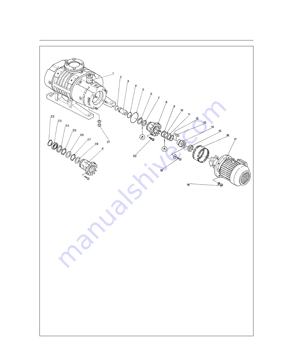 Leybold vacuum RUVAC WA 1001 Operating Instructions Manual Download Page 25