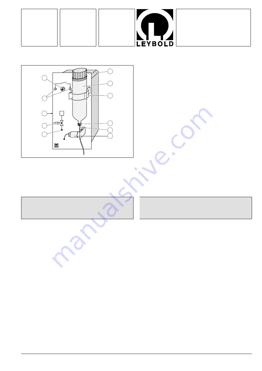 LEYBOLD 666 413 Instruction Sheet Download Page 1