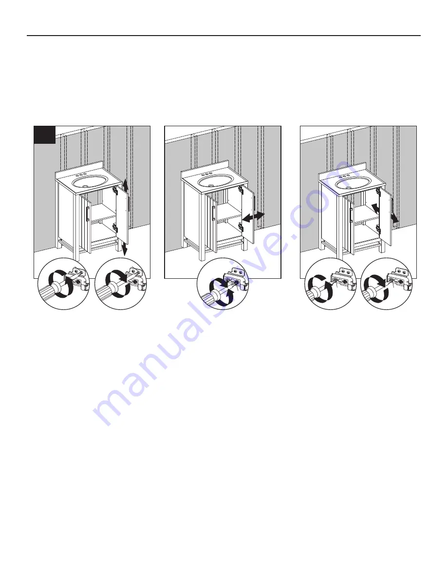 LF STYLE SELECTIONS VANITY WITH TOP AND MIRROR  2459VM-25-271 Assembly And Installation Instructions Manual Download Page 6