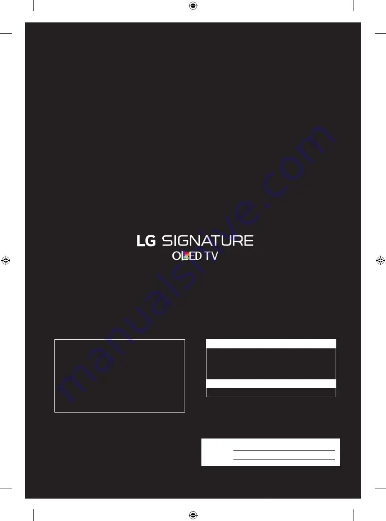 LG SIGNATURE OLED65G7P Скачать руководство пользователя страница 16