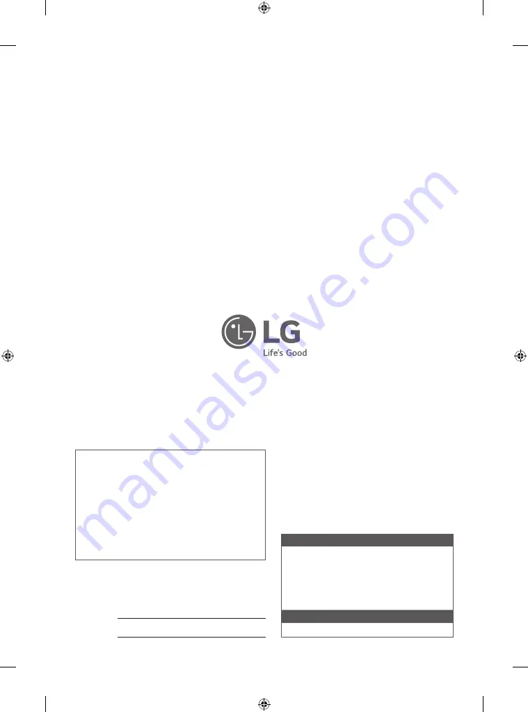 LG SIGNATURE OLED65WXPUA Owner'S Manual Download Page 20