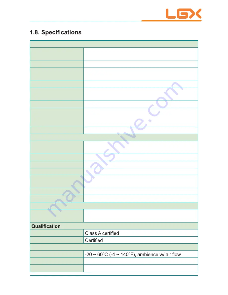 LGX AU95C Series User Manual Download Page 12