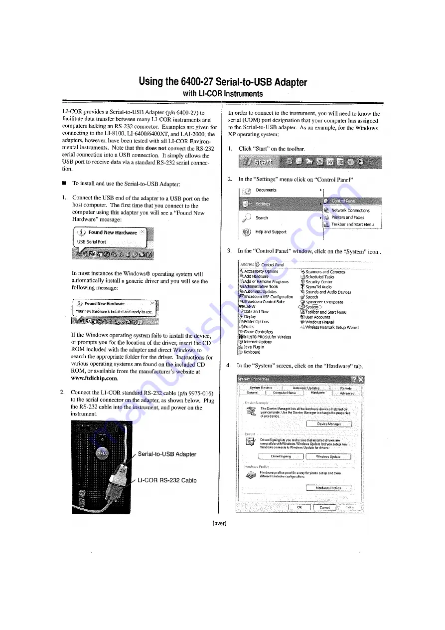 LI-COR LAI-2000 Скачать руководство пользователя страница 5