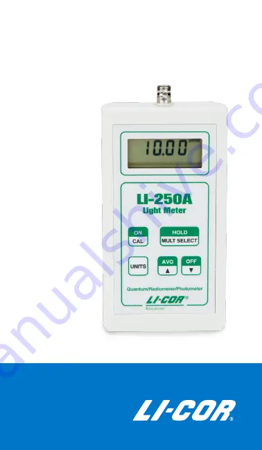 LI-COR LI-250A Instruction Manual Download Page 1