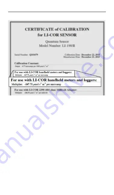 LI-COR LI-250A Instruction Manual Download Page 12