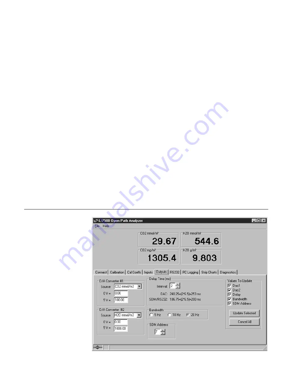 LI-COR LI-7500 Instruction Manual Download Page 58