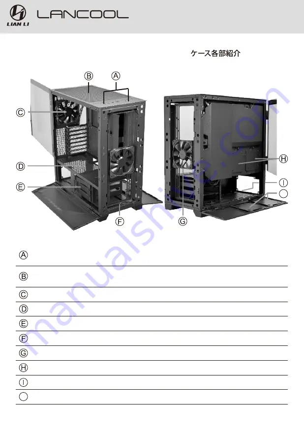 Lian-Li LANCOOL II User Manual Download Page 2