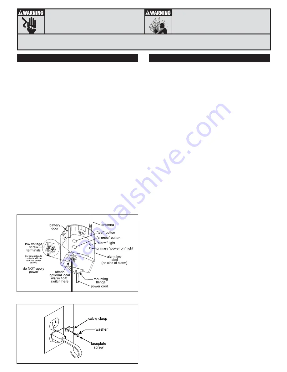 Liberty Pumps ALM-2R Installation Instructions Manual Download Page 2