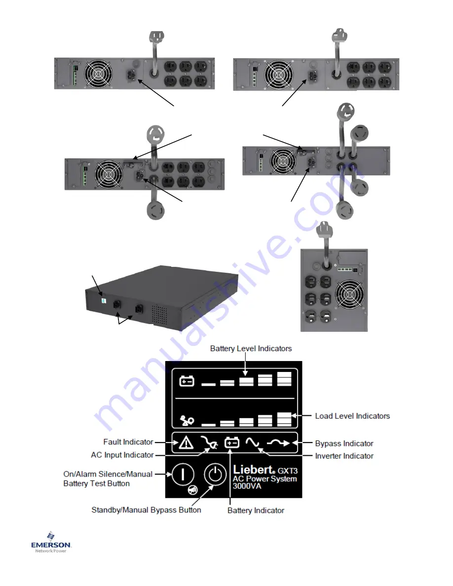 Liebert GXT3 RT120 Quick Start Manual Download Page 3