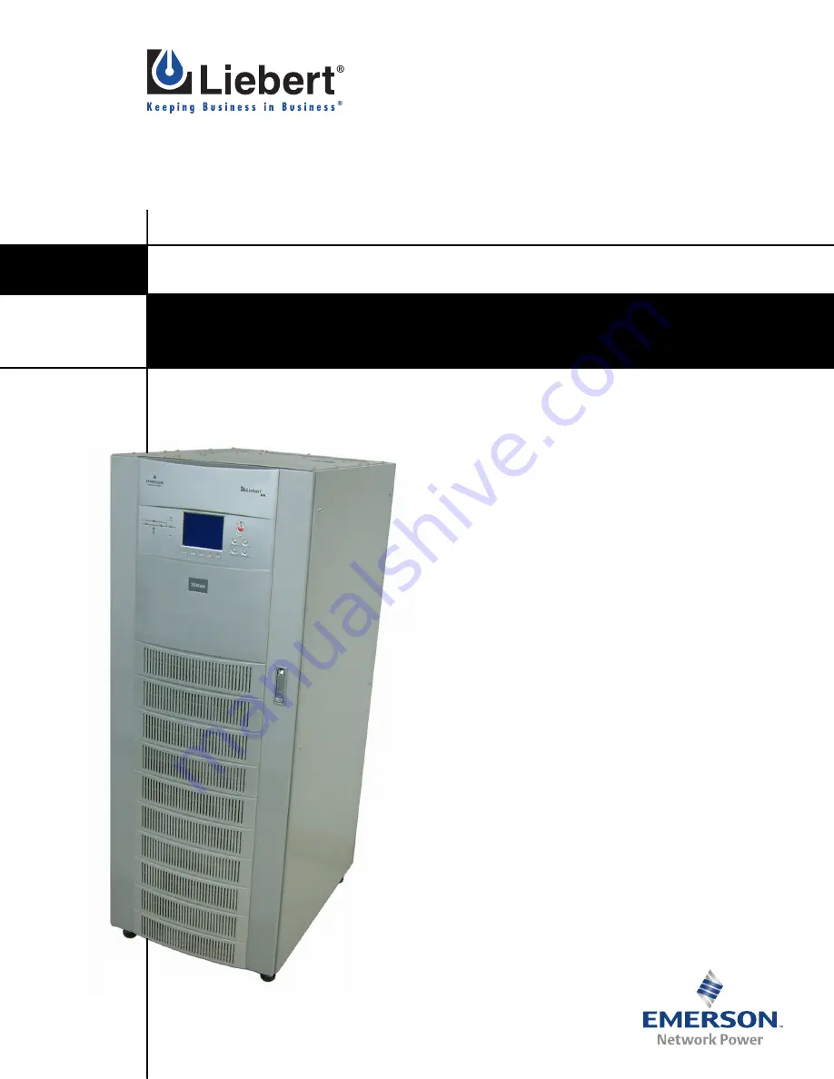 Liebert NX 10kVA Installation Manual Download Page 1