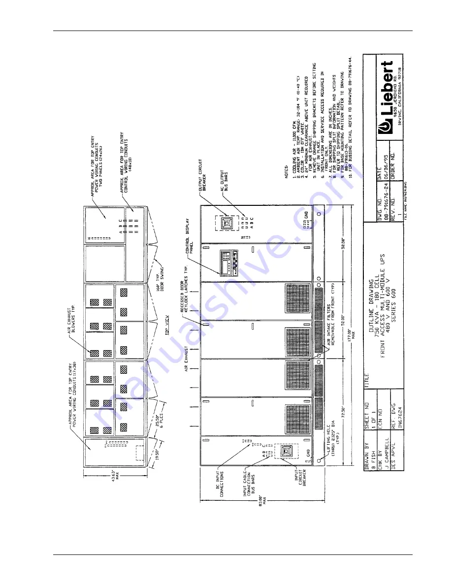 Liebert Series 600 Installation Manual Download Page 33