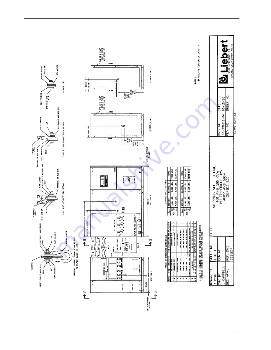 Liebert Series 600 Installation Manual Download Page 56