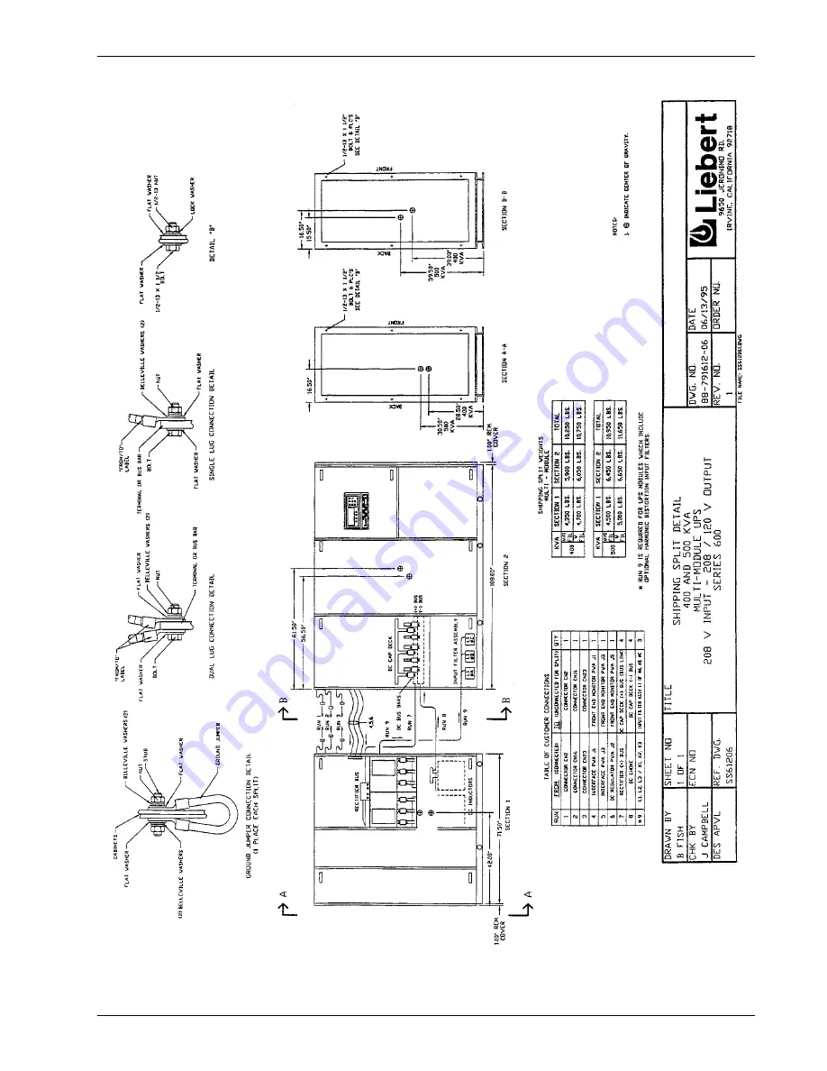 Liebert Series 600 Installation Manual Download Page 57